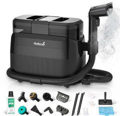 GoScrub® 3-in-1 Tapijtreiniger PRO met Vloermop - Stoomreiniger en Vlekkenreiniger Bank & Tapijt – 100° Stoom – Bankreiniger – Meubelreiniger - Zetelreiniger