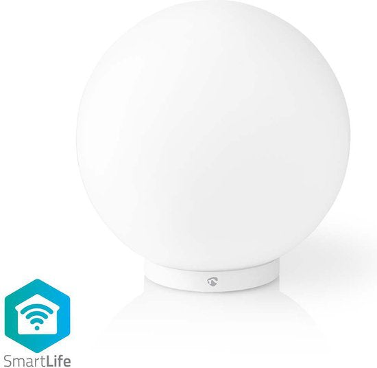 Nedis SmartLife Sfeerverlichting - Wi-Fi - Rond - - 360 lm - RGB / Warm tot Koel Wit - 2700 - 6500 K - 5 W - Glas - 1 Stuks