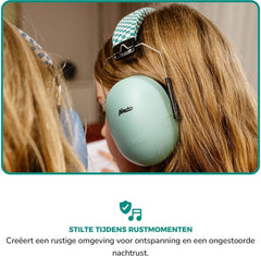 Alecto Gehoorbescherming Kinderen - Dempt harde geluiden - Verhoogd concentratie - BV-71 Oorkappen - Groen