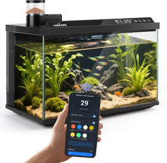 Smart Aquarium Kit - 44x24x28,5 cm - 30L - Zwart - Nobleza