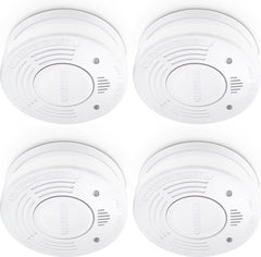 Alecto Rookmelder SD1010 4X - Brandmelder met batterij voor 10 jaar - 4 stuks