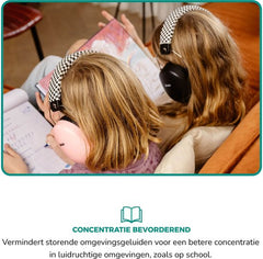Alecto Gehoorbescherming Kinderen - Dempt harde geluiden - Verhoogd concentratie - BV-71 Oorkappen - Roze - Perfect voor het festival seizoen