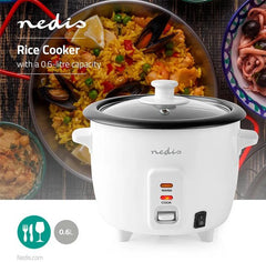 Nedis Rijstkoker - 0.6 l - 300 W - Aluminium stomer - Anti-aanbak laag - Verwijderbare kom
