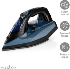 Nedis Stoomstrijkijzer - 2600 W - 25 g/m - Stoomstoot - Keramiek - 0.32 l