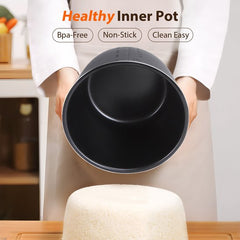 Aigostar Derrick Black - Pressure Multicooker - 6 Liter - Snelkookpan - Slow Cooker - Rijstkoker - Stomer - Zwart