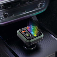 Nedis FM-Audiotransmitter voor Auto - Gefixeerd - Handenvrij bellen / Luidsprekerfunctie - 1.00 " - Amber-Scherm - Bluetooth - PD 18 W / PD 20 W - Snelladen - Bass boost - Google Assistant / Siri - Zwart