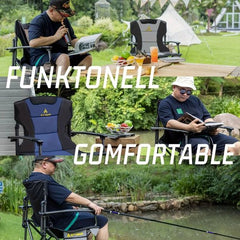 Campingstoel - Visstoel - Vouwstoel - Khaki - Symino