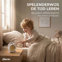 Alecto BC100PANDA - Slaaptrainer voor kinderen - Kinderwekker met Nachtlamp - Panda