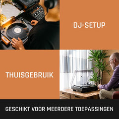 Lenco Platenspeler - Direct drive - USB naar PC encoding - L-3808 - Zwart