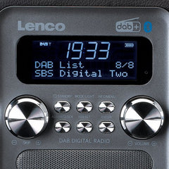 Radio op batterijen - Draagbare DAB Radio - Noodradio - PDR-051BKSI - Zwart - Lenco