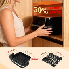 Aigostar Airfryer XL Surface - 4L - Voor Pizza - Zwart