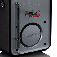 Radio op batterijen - Draagbare DAB Radio - Noodradio - PDR-051BKSI - Zwart - Lenco