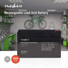 Nedis Oplaadbare Loodaccu - Lead-Acid - Oplaadbaar - 12 V - 9000 mAh