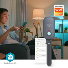 Nedis SmartLife Vochtmeter – Bluetooth – IP55 – App-bediening – Voor Planten – Wit