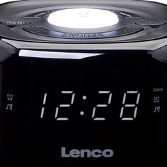 Wekkerradio - Digitale wekker - Alarmklok - Zwart - Lenco - CR-12BK •