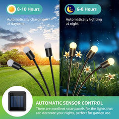 Aigostar 10Q4W - Solar Tuinverlichting - Sfeerverlichting - vuurvliegjes - Zonne Energie - IP44 - Prikspots