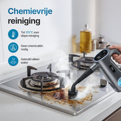 Olvy 12-in-1 Handstoomreiniger – Touchscreen - Stoomreiniger & Handstomer – Steam Cleaner - Vlekkenreiniger – Tapijtreiniger – Voor Badkamer, Keuken, Bank & Meubels
