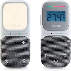 Alecto Babyfoon - Full Eco DECT Audio Babyfoon - Nachtlampje en Slaapliedjes - DBX140 - Wit Grijs