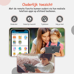 Kindertablet - Tablet voor kinderen - 96GB - Tablet - 7 Inch - Tablet Kinderen - Grijs - Olvy •