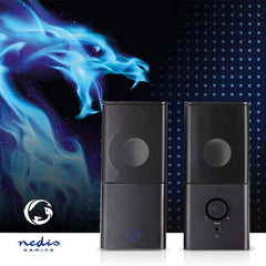 Nedis Gaming Speaker – 12W – 2.0 kanaals – USB gevoed – 3,5 mm jack