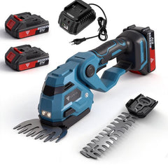 Vesto® Draadloze Heggenschaar - Incl. Buxusschaarmes & Grasschaarmes - Elektrische Grasschaar - Verstelbaar - Draadloze Snoeischaar - Heggenknipper - Kantenknipper