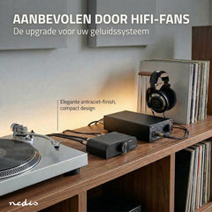 Nedis Analoge Audio-Switch - 4-Poorts poort(en) - Ingangen audio / video / data: 1x 3.5 mm Audio Input / 3x (2x RCA Female) - Uitgangen audio / video / data: 1x (2x RCA Female) - Manueel - Metaal