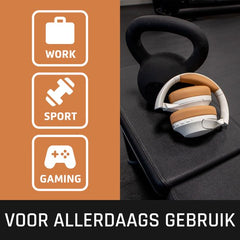 Draadloze over-ear Koptelefoon met Noise Cancelling - Grijs - Lenco HPB-830GY •