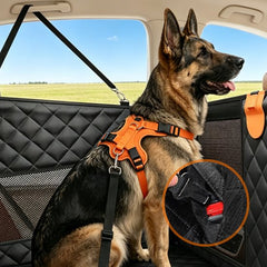 Nobleza autostoel hond - Hondenmand auto - Hondenstoel auto - 72x58x55cm - Automand hond - Zwart