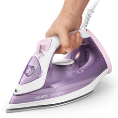 Philips 3000 series DST3010/30 - Strijkijzer - Stoomstrijkijzer - Keramische zoolplaat - 2000W - Paars/Wit
