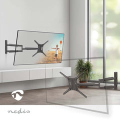 Nedis Full Motion TV Muurbeugel - 13 - 86 inch - Kantelbaar & Draaibaar - Tot 60 kg - Universeel