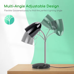 Tafellamp - Bureaulamp - Leeslamp - Zwart - Aigostar