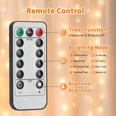 Aigostar Lichtboom met Lichttakken - USB & Batterij - Met afstandsbediening - Kersttakken - Woonkamer - Slaapkamer - Decoratie - Nachtlampje - Warm Wit Licht