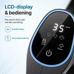Olvy 12-in-1 Handstoomreiniger – Touchscreen - Stoomreiniger & Handstomer – Steam Cleaner - Vlekkenreiniger – Tapijtreiniger – Voor Badkamer, Keuken, Bank & Meubels