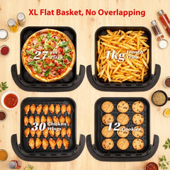 Aigostar Airfryer XL Surface - 4L - Voor Pizza - Zwart