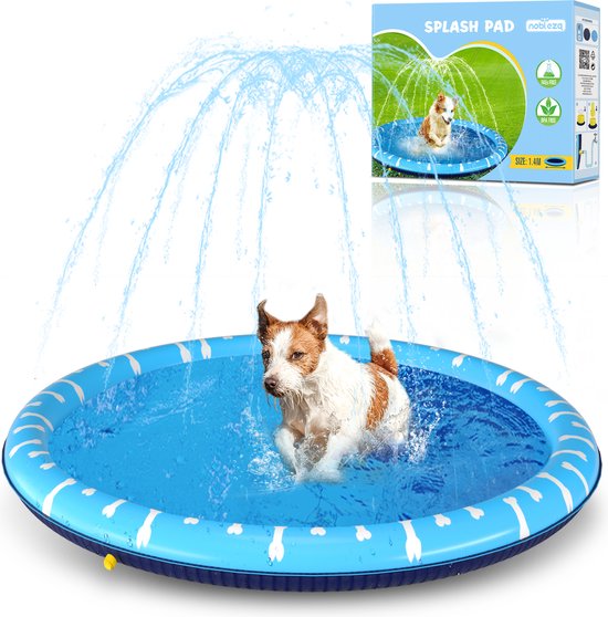 Hondenzwembad - 100 cm - Dierenzwembad - Zwembad hond - Blauw - Nobleza