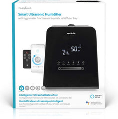Nedis SmartLife Luchtbevochtiger - 110 W - Met Koele en Warme mist - 5.5 l - Hygrometer - Timer - Afstandsbediening - Nachtstand - Zwart