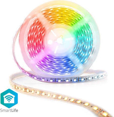 Nedis SmartLife LED Strip - Koel Wit / RGB / Warm Wit - SMD - 5.00 m - IP44 - 2700 - 6500 K - 960 lm - Android / IOS •