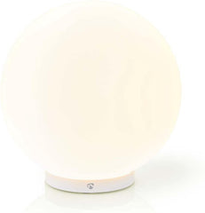 Nedis SmartLife Sfeerverlichting - Wi-Fi - Rond - - 360 lm - RGB / Warm tot Koel Wit - 2700 - 6500 K - 5 W - Glas - 1 Stuks