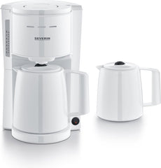 Severin KA 9309 - Filterkoffiezetapparaat - 2x Thermoskan - Wit •