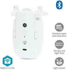 Nedis SmartLife Gordijnrobot – Voor U-rail – Bluetooth – 4000mAh – Wit •