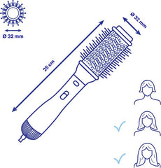 BaBylissPRO Blue Lightning Air Styler fohnborstel BAB2620E - 34mm krulborstel - 2 snelheden