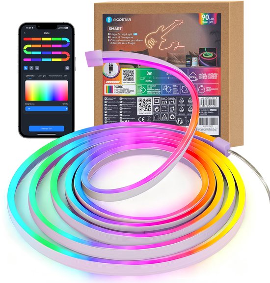 Led strip - Ledstrip - 3 meter - RGB - Aigostar