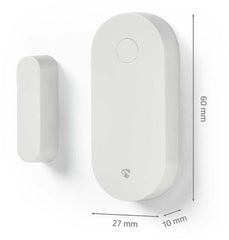 Nedis SmartLife Slimme Deur/Raam Sensor - Zigbee 3.0 - Batterij Gevoed - Android / IOS - Wit