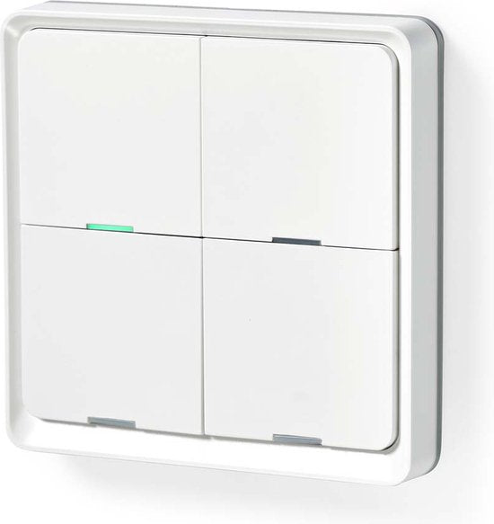 Nedis SmartLife Wandschakelaar - Zigbee 3.0 - Muurmontage - Android / IOS - Kunststof - Wit