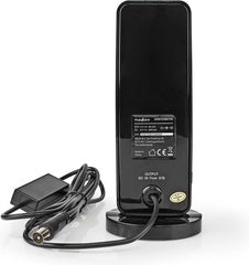 Nedis Binnenantenne - Actief - FM / UHF / VHF - Ontvangstbereik: 0-15 km - LTE700 - Versterking: 28 dB - ABS - Zwart
