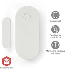 Nedis SmartLife Slimme Deur/Raam Sensor - Zigbee 3.0 - Batterij Gevoed - Android / IOS - Wit