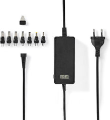 Nedis Universele AC-Stroomadapter - 36 W - 12 / 13 / 14 / 15 / 16 / 17 / 18 / 18.5 / 19 / 19.5 / 20 / 21 / 22 / 23 / 24 V DC - 1.80 m - 2.4 - 3.0 A - 7 plug(s) - Zwart