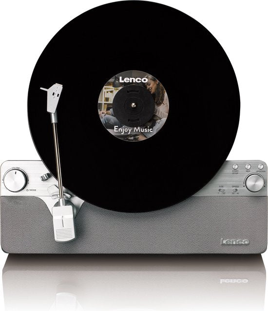 Lenco Platenspeler - Verticale Platenspeler - Volledig automatisch - Bluetooth - LSA-071SI - Grijs