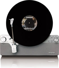 Lenco Platenspeler - Verticale Platenspeler - Volledig automatisch - Bluetooth - LSA-071SI - Grijs