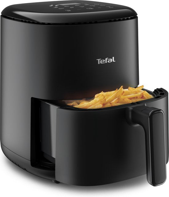 Tefal Easy Fry Compact EY1458 - Airfryer 3L - 1300W - 10 Programma's - 70% Energiebesparing - Compact Design - Zwart